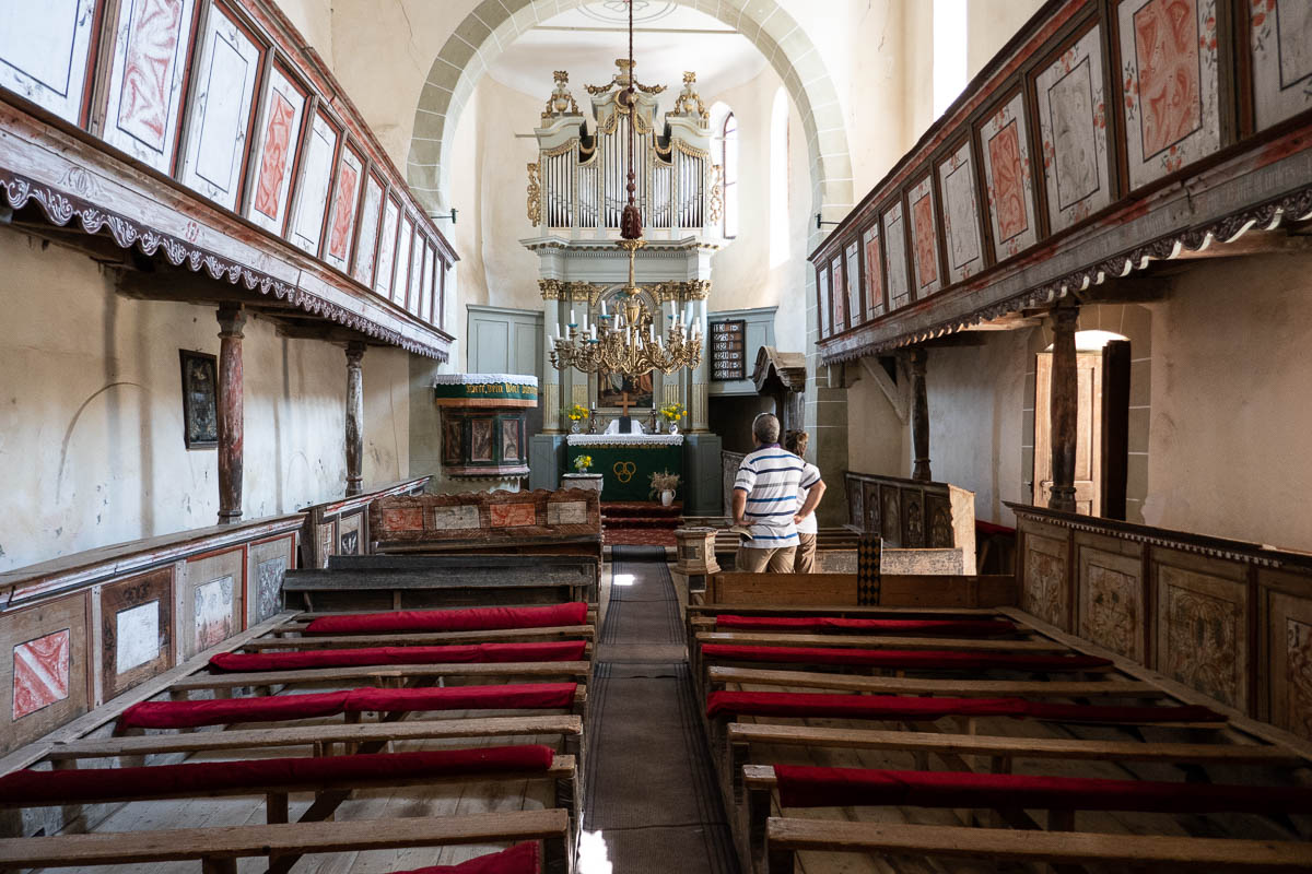 Inside the church